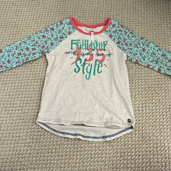 Top Fille Matilda Jane Taille 8 - Occasion Très Bon état, Sans Manches, Multicolore